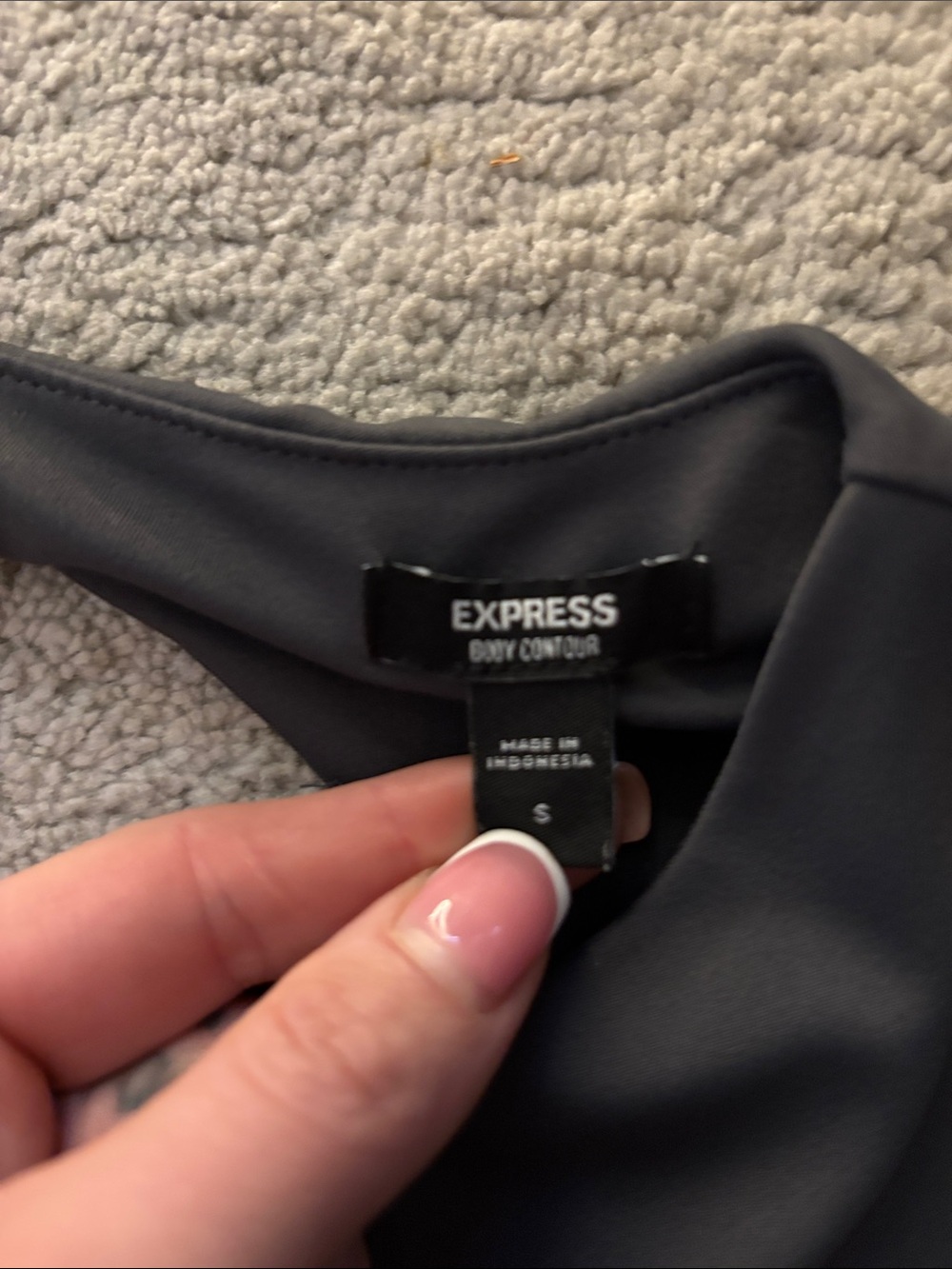 Express Women's Long Sleeve Back-Cutout Bodysuit - Picture 4 of 4